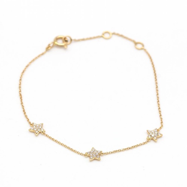 Pulsera PETIT ESTEL en Oro Amarillo y...