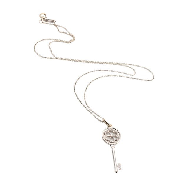 Collier TIFFANY KEY en or blanc et...