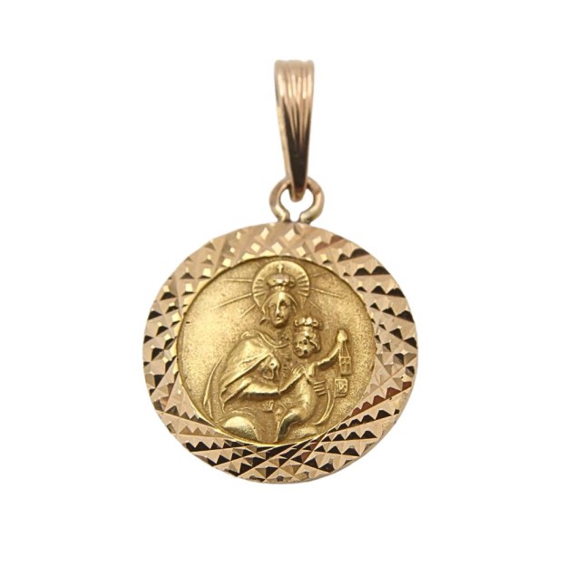 Médaille du scapulaire en or 18k...