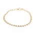 Pulsera maciza ojo de perdiz de oro 18k de segunda mano