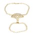 Bracelet de doigt d'occasion en or 18k avec zirconias