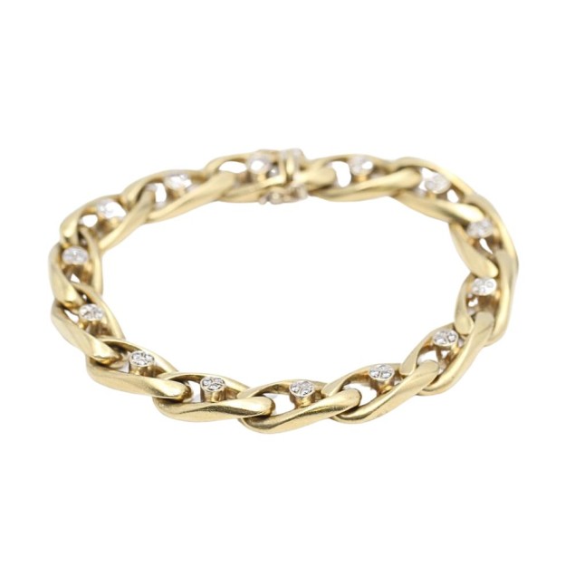 Pulsera bilbao de oro 18k con...