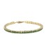 Bracelet riviere en or 18k avec émeraudes d'occasion