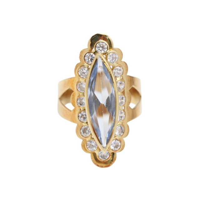 Bague marquise en or 18k d'occasion...