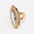 Bague marquise en or 18k d'occasion avec zirconias