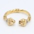 Brazalete leones GRAZIELLA de oro 18k con circonitas 2ª mano