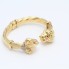 Brazalete leones GRAZIELLA de oro 18k con circonitas 2ª mano