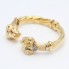 Brazalete leones GRAZIELLA de oro 18k con circonitas 2ª mano