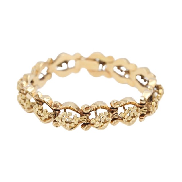 Pulsera estilo vintage de oro 18k de...