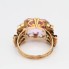 Bague de style vintage en or 18k avec spinelle rose 2ème main