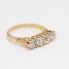 Bague de style vintage en or 18k avec diamants seconde main