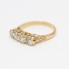 Bague de style vintage en or 18k avec diamants seconde main