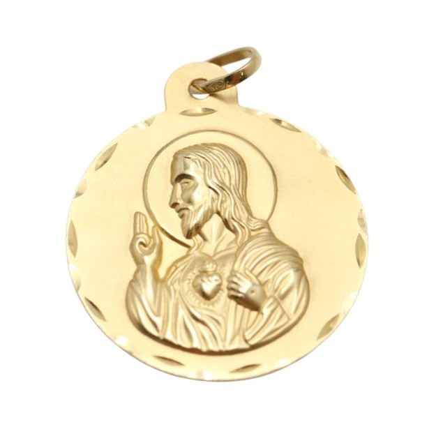 Médaille du scapulaire en or 18k...