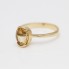 Bague en or 18k avec citrine seconde main