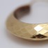 Aros facetados de oro 18k de segunda mano