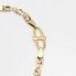 Bracelet alterné semi creux en or 18k trotteuse