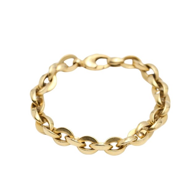 Bracelet semi creux en or 18k seconde...