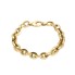 Pulsera semi hueca de oro 18k de segunda mano