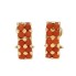 Boucles d'oreilles d'occasion en or 18k avec coraux