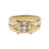 Bague d'occasion en or 18k avec zirconias