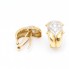 Boucles d'oreilles en or 18k avec zirconia seconde main