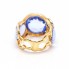 Bague BLUE SKY en or avec diamants et topaze.