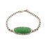 Pulsera PEKAN de Oro amarillo, Plata y Jade oriental