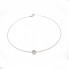 Collar solitario de Diamante 0,12ct