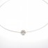 Collar solitario de Diamante 0,12ct