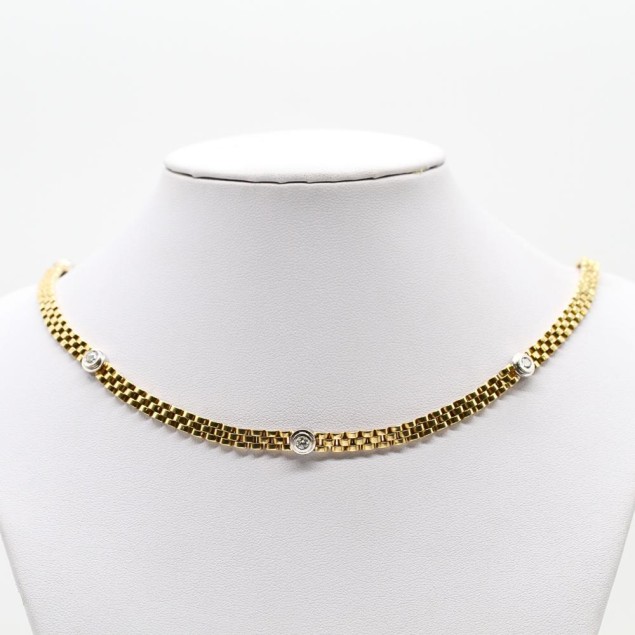 Collar jubilee de oro 18k con...