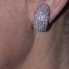 Pendientes TAUBE  con pavee de  Diamantes en Oro Blanco