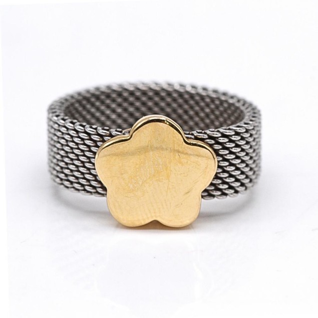 Bague TOUS MESH en acier inoxydable...