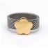 Bague TOUS MESH en acier inoxydable et or 18 carats seconde main