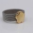 Bague TOUS MESH en acier inoxydable et or 18 carats seconde main